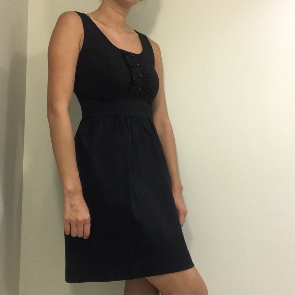 Kensie Black Dress With Ruffle